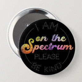 Zum Spektrum: Regenbogen im Glitzer, Sensibilisier Button