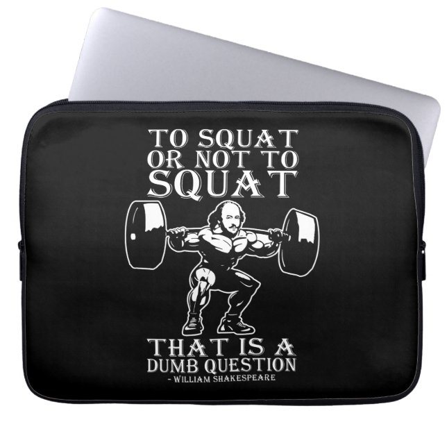 Zum Squat oder nicht zu - Shakespeare - Funny Nove Laptopschutzhülle (Vorderseite)