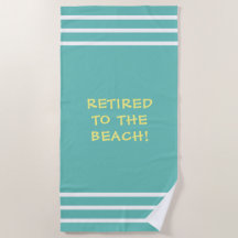 Zum Strand hin, weiße Streifen, Aquamarin