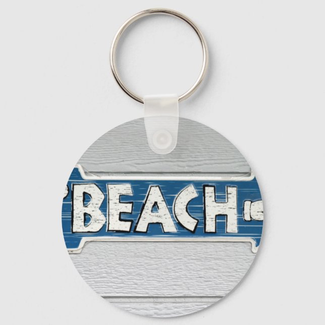 Zum Strand Schlüsselanhänger (Vorderseite)
