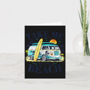 Zum Strand surfen Sommer Reise Urlaub Karte