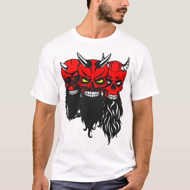 Zum Teufel_Lufer_Kopf_de_Mort_Crane_Barbe_Hips T-Shirt (Vorderseite)