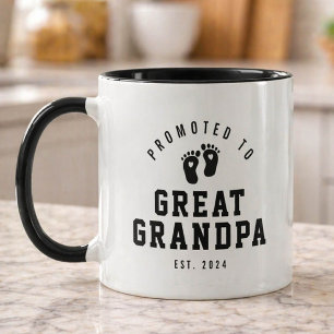 Zum Ur-Urgroßvater befördert Neuer Opa Becher Tasse