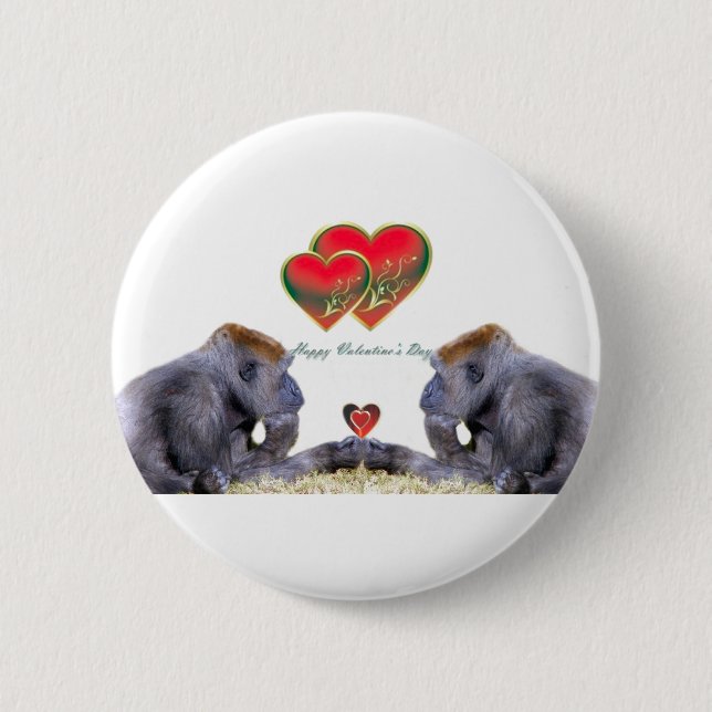 Zum Valentinstag Button (Vorderseite)