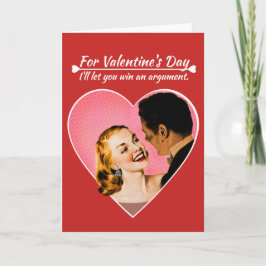 Zum Valentinstag lass ich dir, ein Streit zu gewin Feiertagskarte