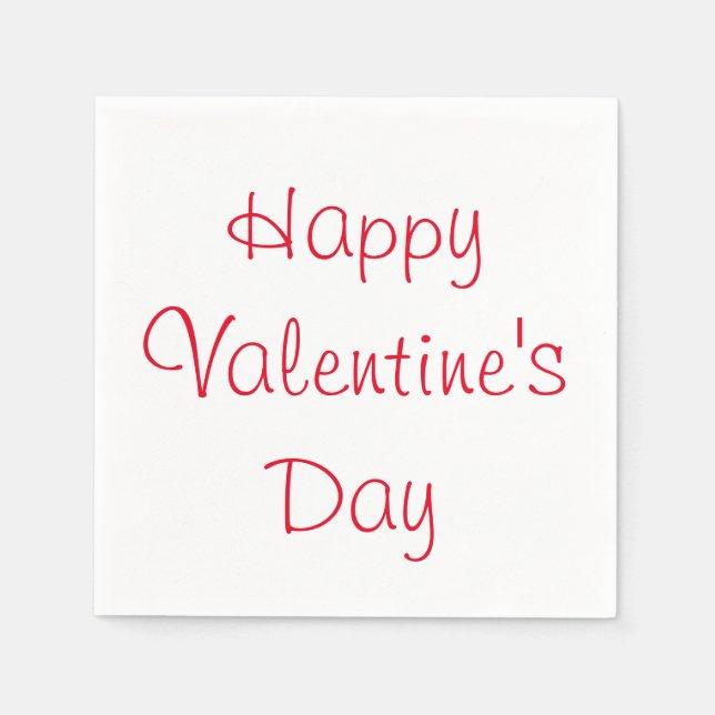Zum Valentinstag Napkins Serviette (Vorderseite)