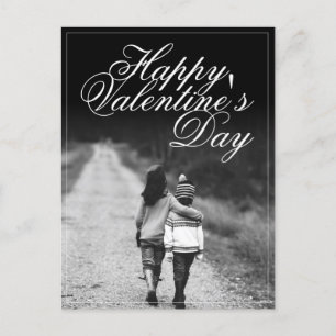 Zum Valentinstag - Seite an Seite Postkarte