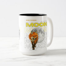 Zum Wandern geboren Fuchs Mond Tasse