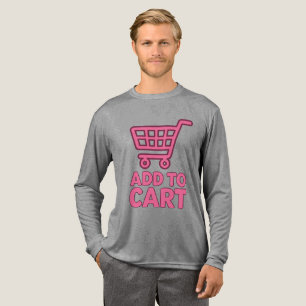 Zum Warenkorb hinzufügen - Trendrosa Einkaufskorb- Tri-Blend Shirt
