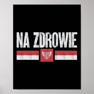 Zum Wohl Lustiges Polnisches Weihnachten Santa Pol Poster