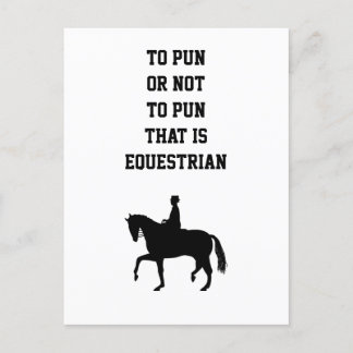 zum Wortspiel oder nicht zum Wortspiel Postkarte