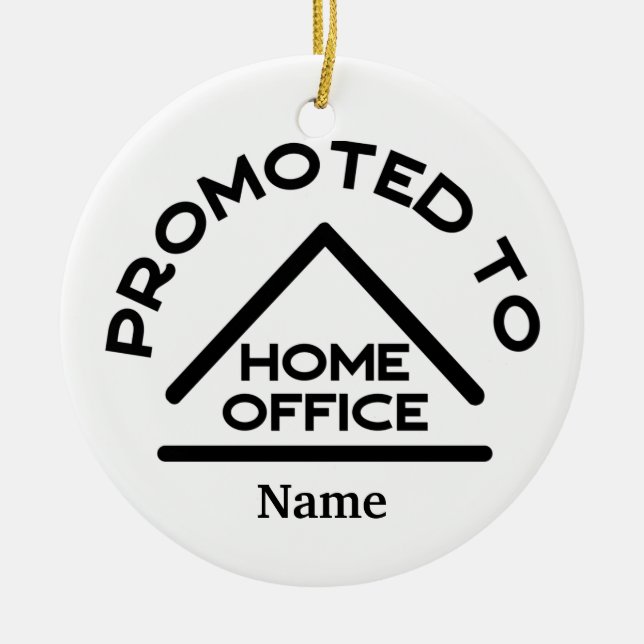 zum Zuhause Office Individuelle Name befördert Keramik Ornament (Vorne)