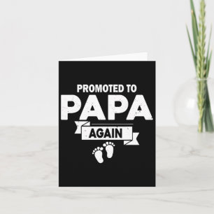 Zum zweiten Mal Papa Schwangerschaftsankündigung V Karte