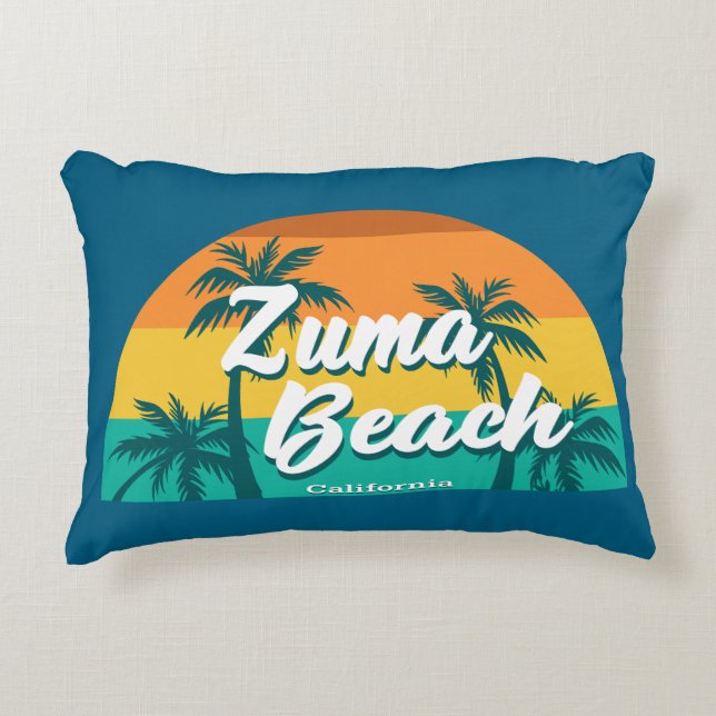 Zuma Beach California Dekokissen (Vorderseite)