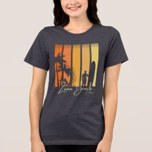 Zuma Beach Kalifornien Surfen Tri-Blend Shirt