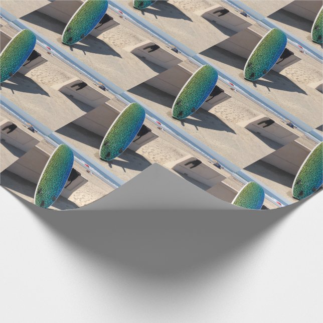 Zuma-Strandmalibu-Surfbrett WEIHNACHTSweihnachten Geschenkpapier (Ecke)