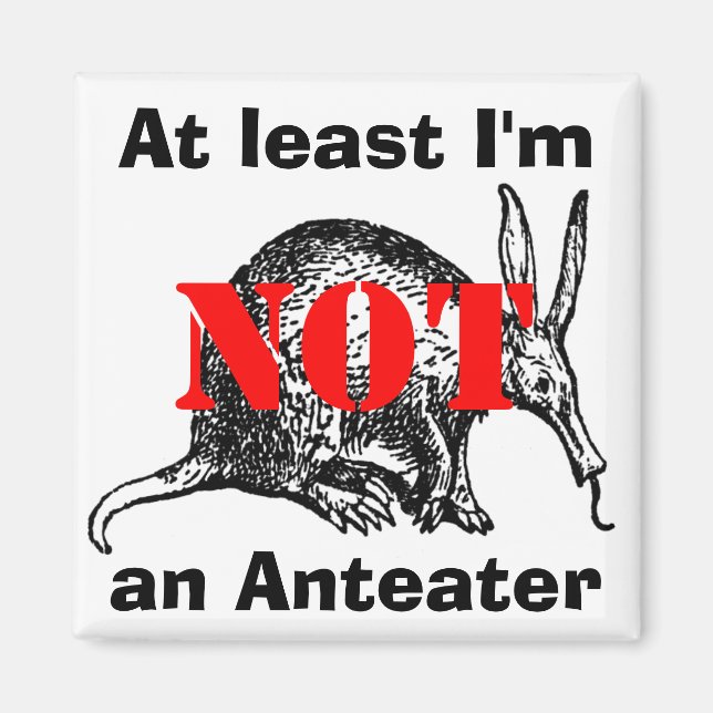 Zumindest bin ich KEIN Anteater! Magnet (Vorne)
