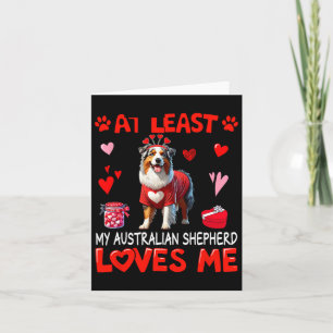 Zumindest liebt mein Australian Shepherd mich Vale Karte