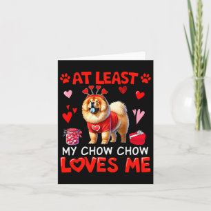 Zumindest liebt mein Chow-Chow mich am Valentinsta Karte