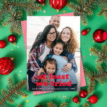Zumindest lustig versuchten wir Weihnachten ein Fo<br><div class="desc">Diese lustige Urlaubsfotokarte verfügt über ein rundes Foto (auch als Vollblut bezeichnet) mit dem Gruß "zumindest haben wir es versucht" in rot. In diesem Design ist ein vertikales Foto untergebracht. Die Grußfarbe ist individuell einstellbar - klicken Sie einfach auf "Klicken Sie, um weitere Anpassungen vorzunehmen" im Auswahlmenü für Personalisierung! Sie...</div>