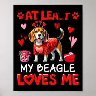 Zumindest mein Beagle, der mich Valentins Single l Poster