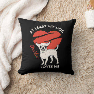 Zumindest mein Hund Lieben ich Custom Throw Kissen