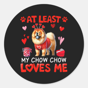 Zumindest meine Chow, die mich den Valentinschen S Runder Aufkleber