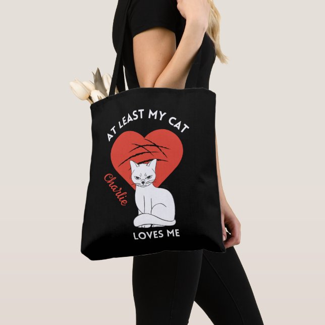 Zumindest meine Katze Lieben Ich habe eine eigene  Tasche (Von Nahem)