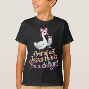 Zunächst denkt Jesus, ich bin ein Entzückendes Des T-Shirt