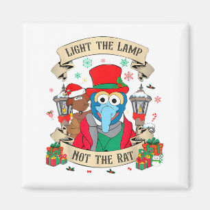 Zünde die Lampe an, nicht die Ratte Lustiges Weihn Magnet