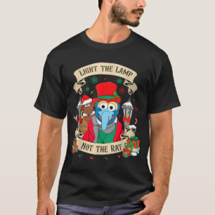 Zünde die Lampe an, nicht die Ratte Lustiges Weihn T-Shirt
