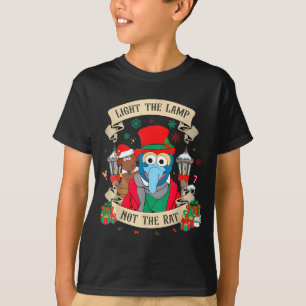 Zünde die Lampe an, nicht die Ratte Lustiges Weihn T-Shirt