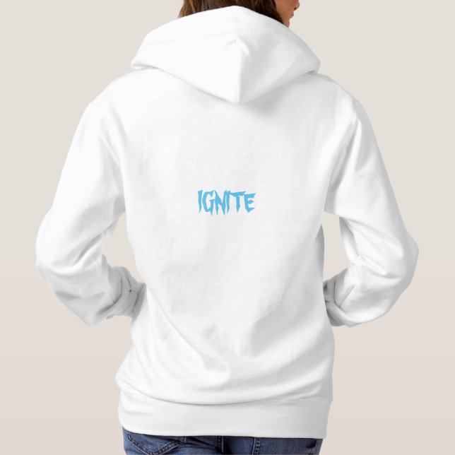 Zünde, zerschmettere mich. hoodie (Rückseite)