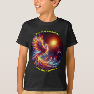 Zünden Sie die Feuer im Aufstieg wie ein Phönix Ki T-Shirt