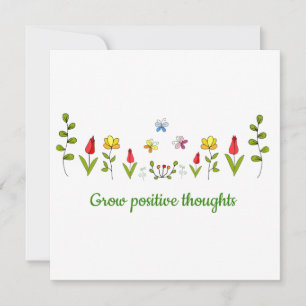 Zunehmende positive Gedanken Blume