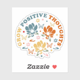 Zunehmende positive Gedanken | Geschenk des Lehrer Aufkleber