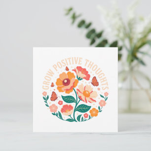 Zunehmende positive Gedanken - Inspirationsblume (