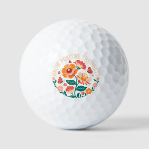 Zunehmende positive Gedanken - Inspirationsblume ( Golfball