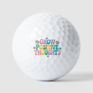 Zunehmende positive Gedanken - Inspirationsblume ( Golfball