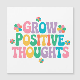 Zunehmende positive Gedanken - Inspirationsblume ( Magnetkarte
