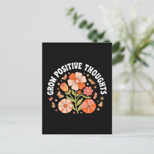 Zunehmende positive Gedanken - Inspirationsflorale Postkarte