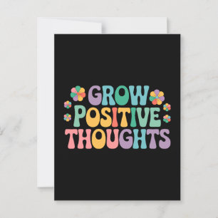 Zunehmende positive Gedanken - Motivierend Postkarte