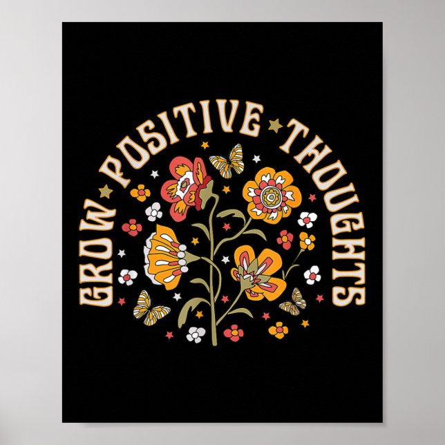 Zunehmende positive Gedanken über die psychische G Poster (Vorne)