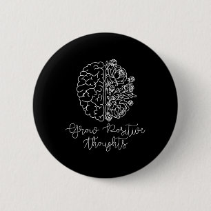 Zunehmende positive Gedanken über psychische Gesun Button