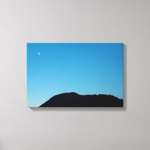 Zunehmender Mond Leinwanddruck