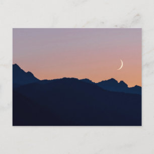 Zunehmender Mond & Venus Seabeck, Washington Postkarte