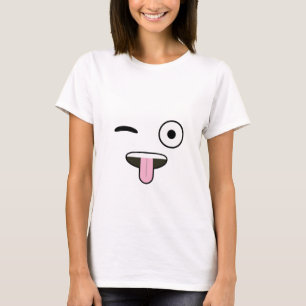 Zunge aus Emoji T-Shirt