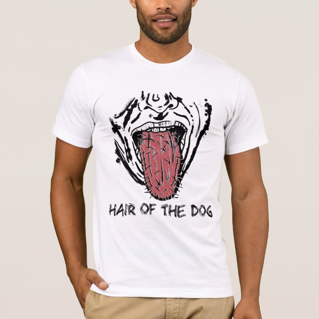 Zunge-Haar-T - Shirt (Vorderseite)