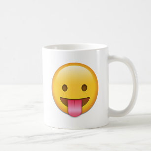 Zunge-Heraus unverschämtes Emoji Kaffeetasse
