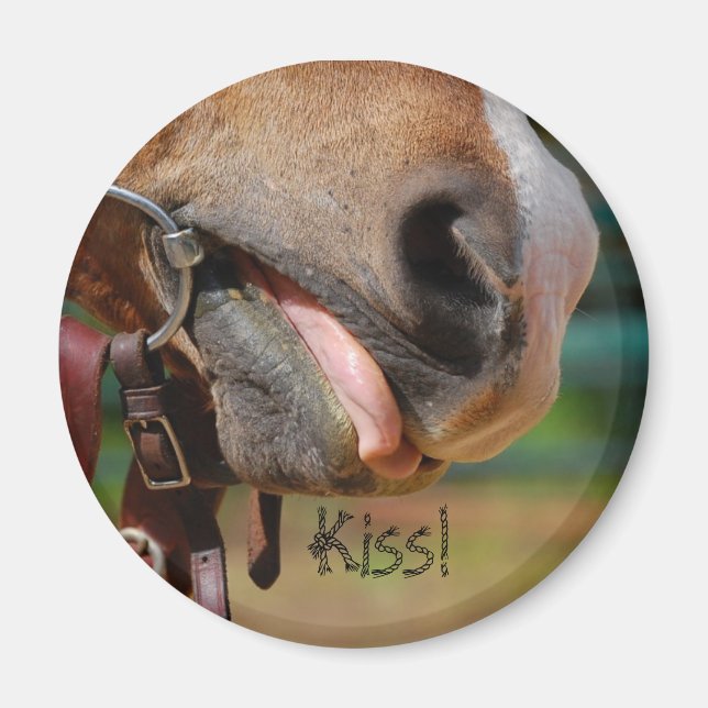 Zunge N Bit, Kiss! Magnet (Vorne)
